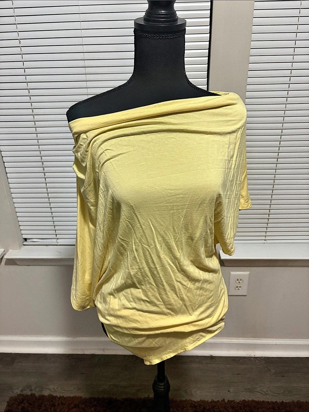 Fashion Nova Flatter Me Off Shoulder Bodysuit Yellow Large